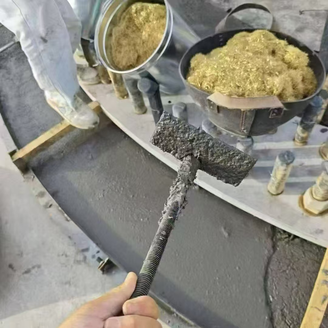 石灰窑C120钢纤维高强无收灌浆料 轧机压缩机汽轮机发电机锻压设备底座灌浆材料